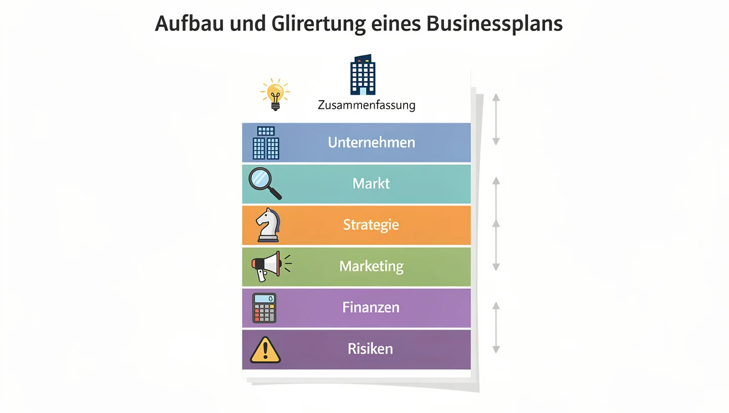 Aufbau und Gliederung eines Businessplans