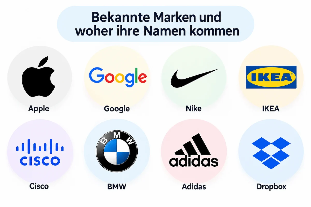 Bekannte Marken und woher ihre Namen kommen