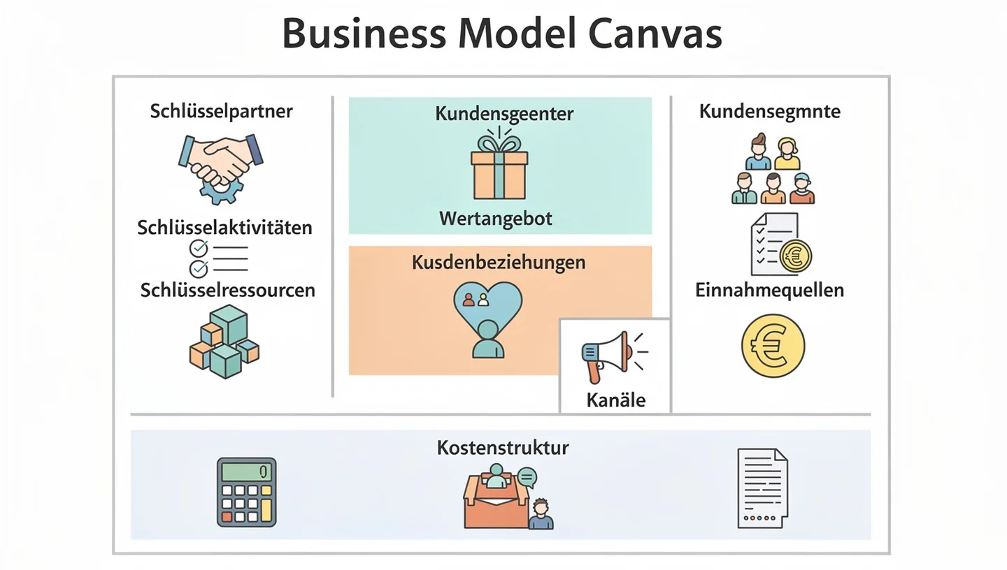 Die 9 Bausteine des Business Model Canvas