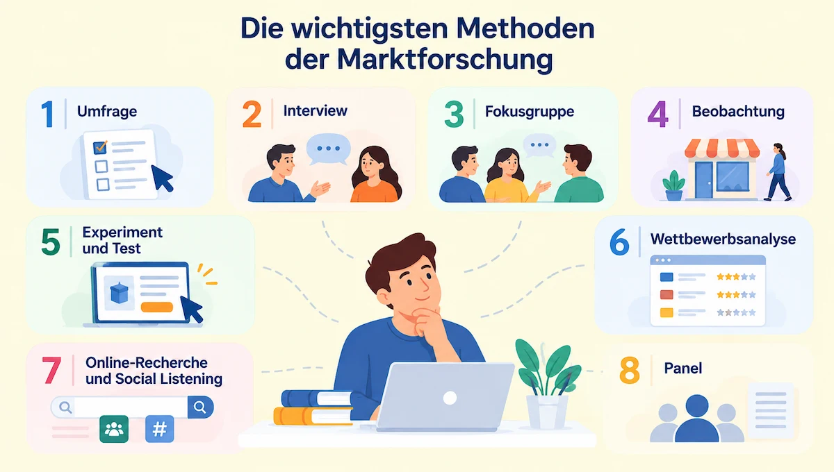 Die wichtigsten Methoden der Marktforschung