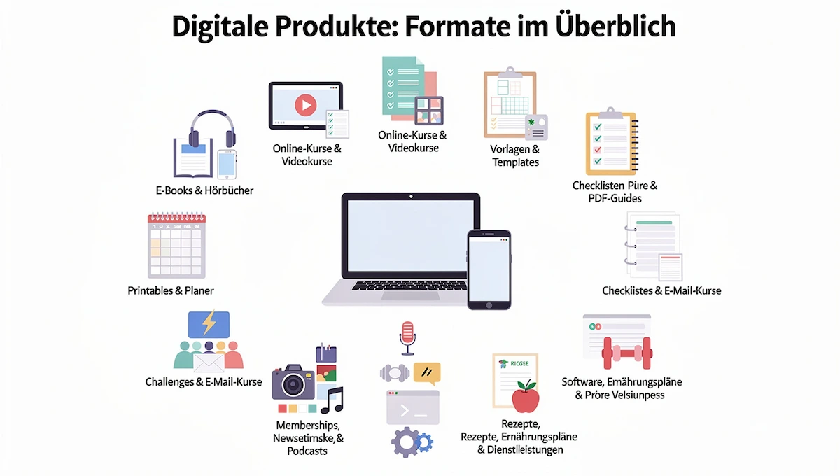 Digitale Produkte erstellen Diese Formate und Ideen gibt es