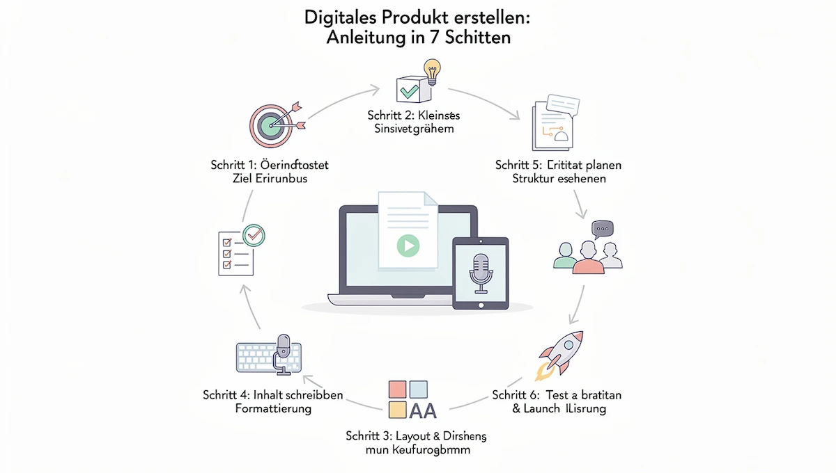 Digitales Produkt erstellen Die Anleitung in 7 Schritten