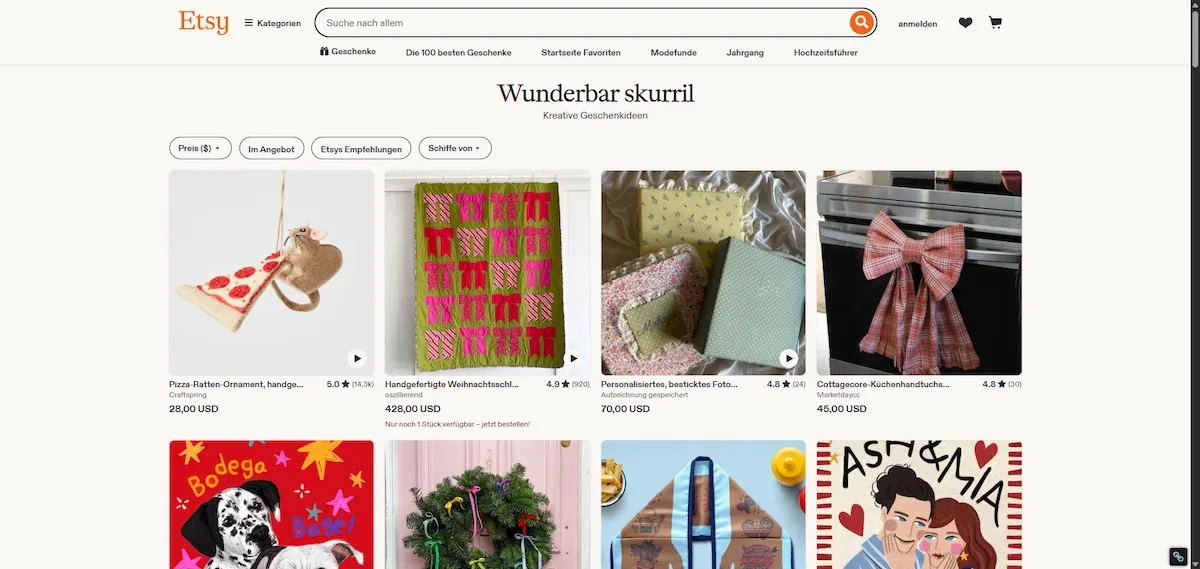 Etsy verkaufen