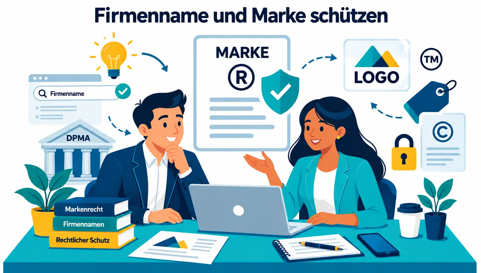 Firmenname und Marke schützen