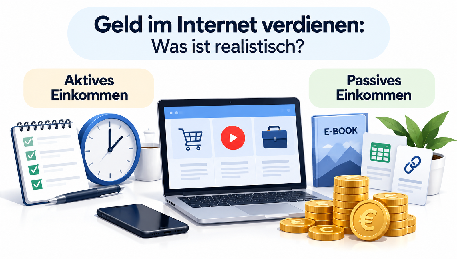 Geld im Internet verdienen Was ist realistisch