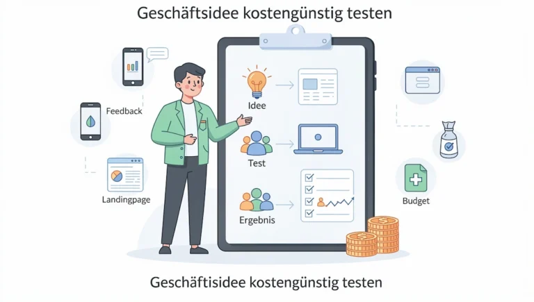 Geschäftsidee kostengünstig testen Methoden, Kosten und Ablauf