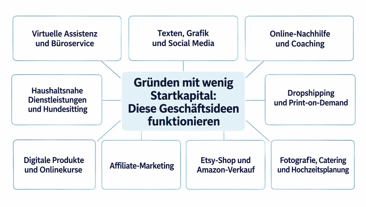 Gründen mit wenig Startkapital Diese Geschäftsideen funktionieren
