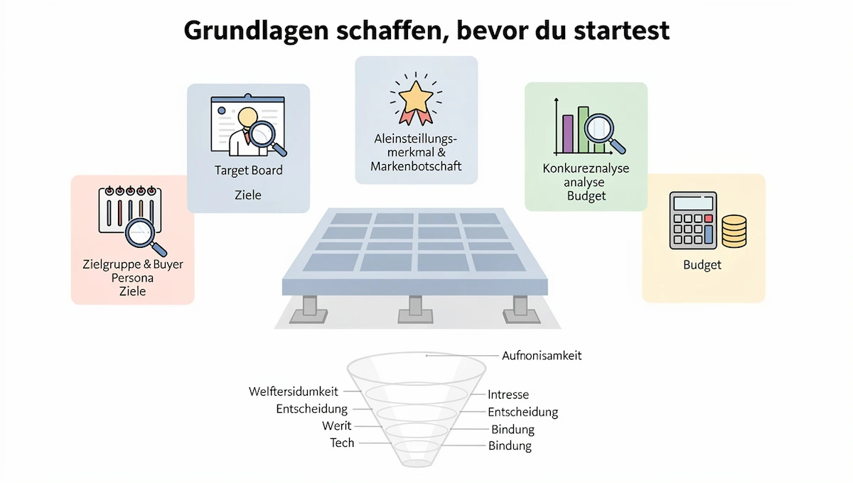 Grundlagen schaffen, bevor du startest