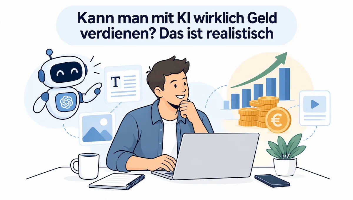 Kann man mit KI wirklich Geld verdienen Das ist realistisch