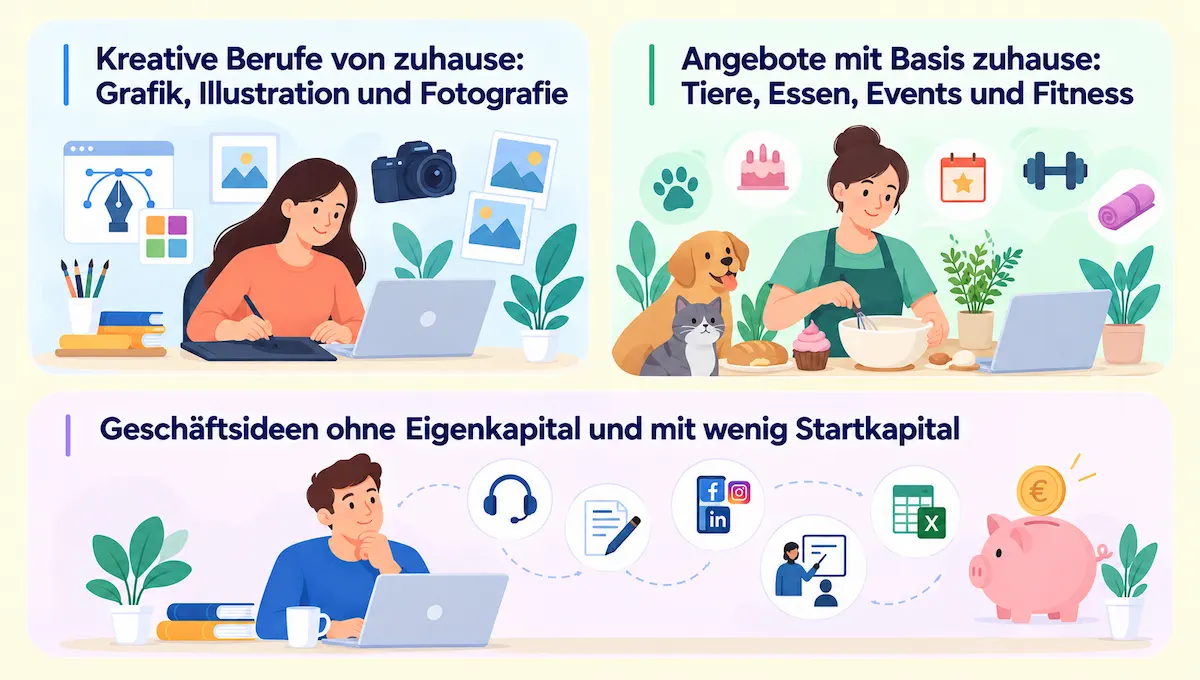 Kreative Berufe von zuhause Grafik, Illustration und Fotografie