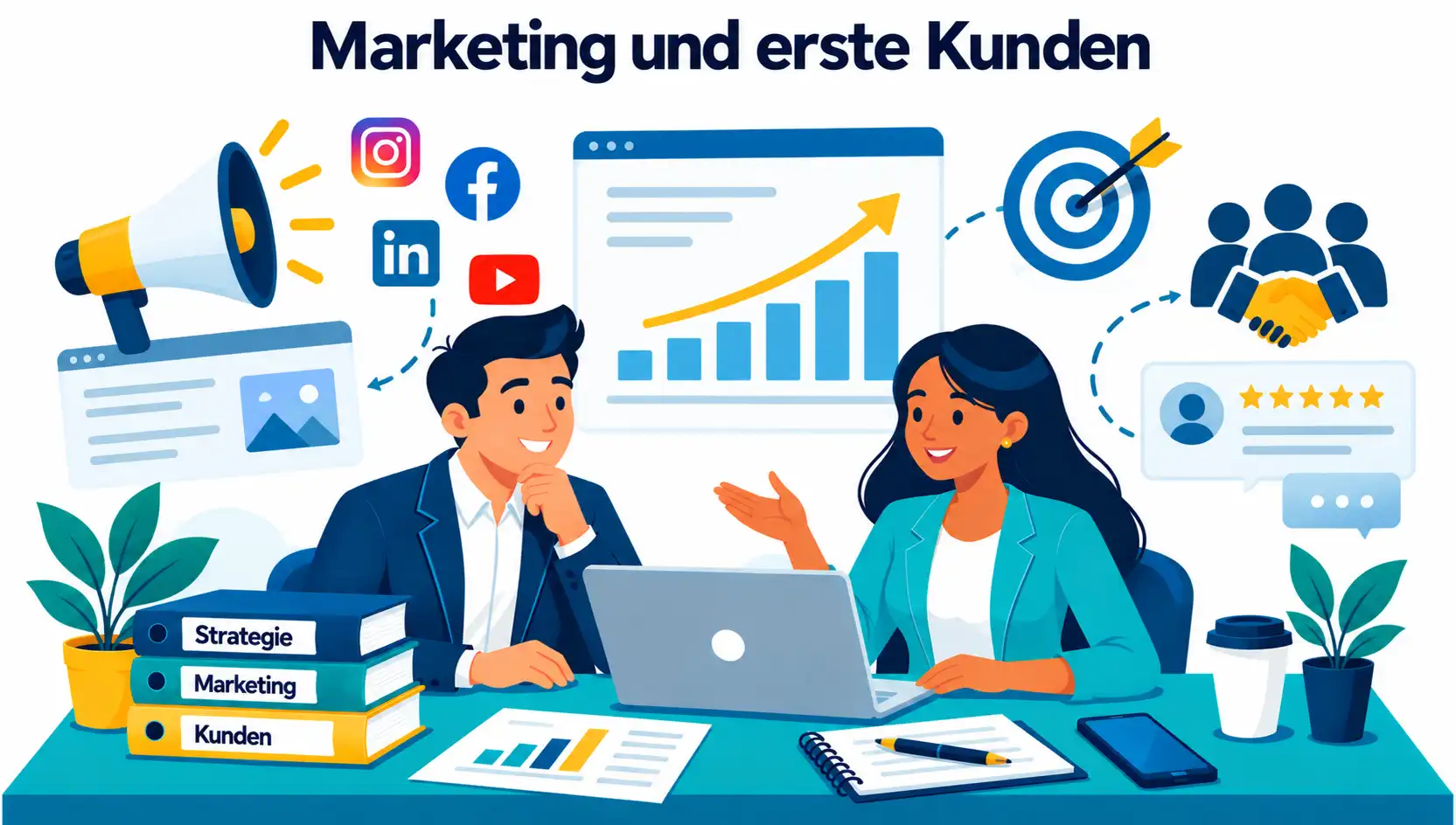 Marketing und erste Kunden