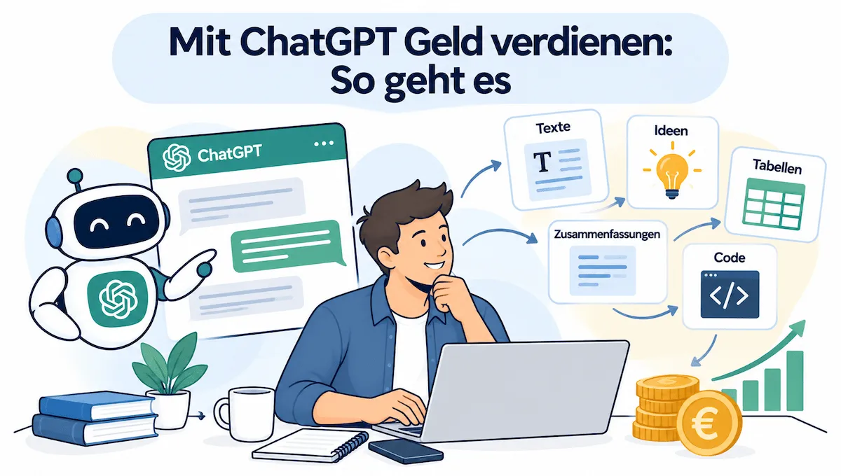 Mit ChatGPT Geld verdienen So geht es