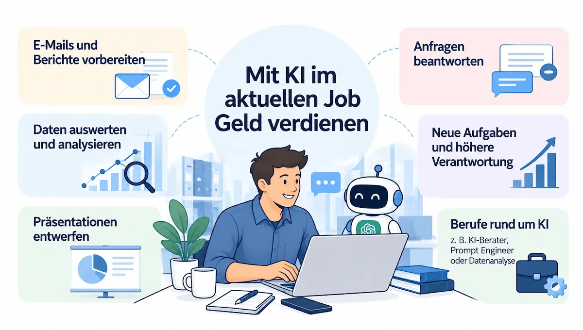 Mit KI im aktuellen Job Geld verdienen