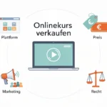 Onlinekurs verkaufen Plattform, Preis, Recht und Marketing Schritt für Schritt