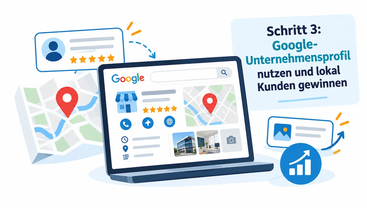 Schritt 3 Google-Unternehmensprofil nutzen und lokal Kunden gewinnen