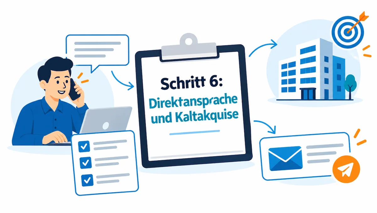 Schritt 6 Direktansprache und Kaltakquise
