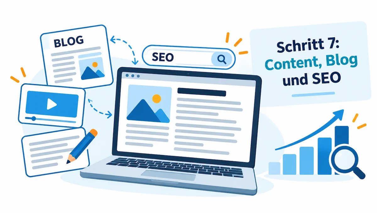 Schritt 7 Content, Blog und SEO