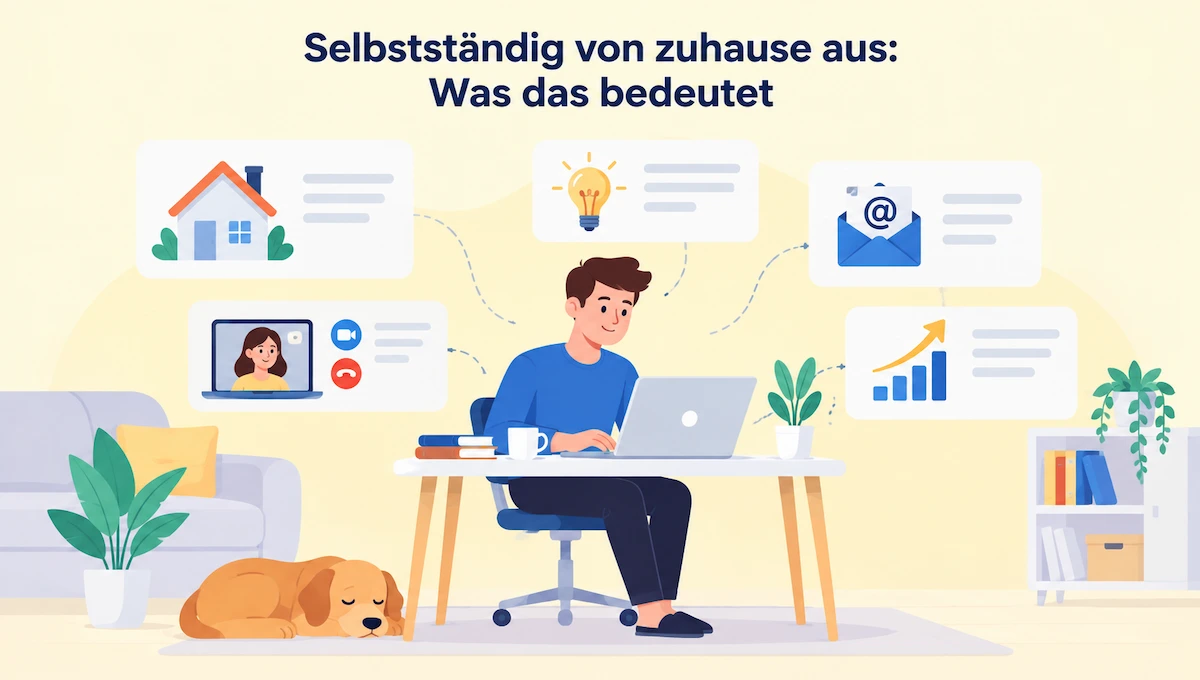 Selbstständig von zuhause aus Was das bedeutet