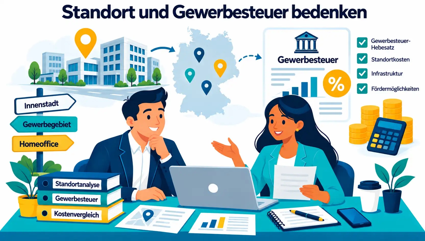 Standort und Gewerbesteuer bedenken