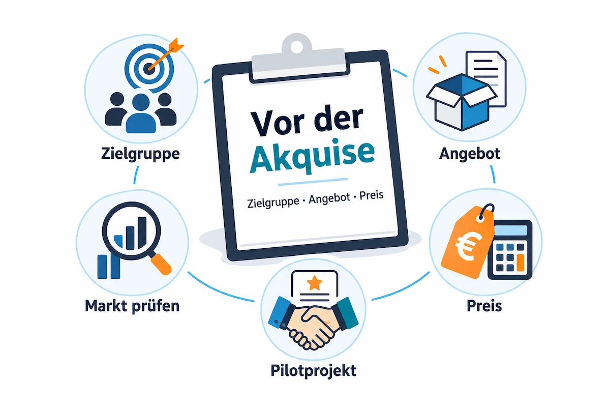 Vor der Akquise Zielgruppe, Angebot und Preis klären