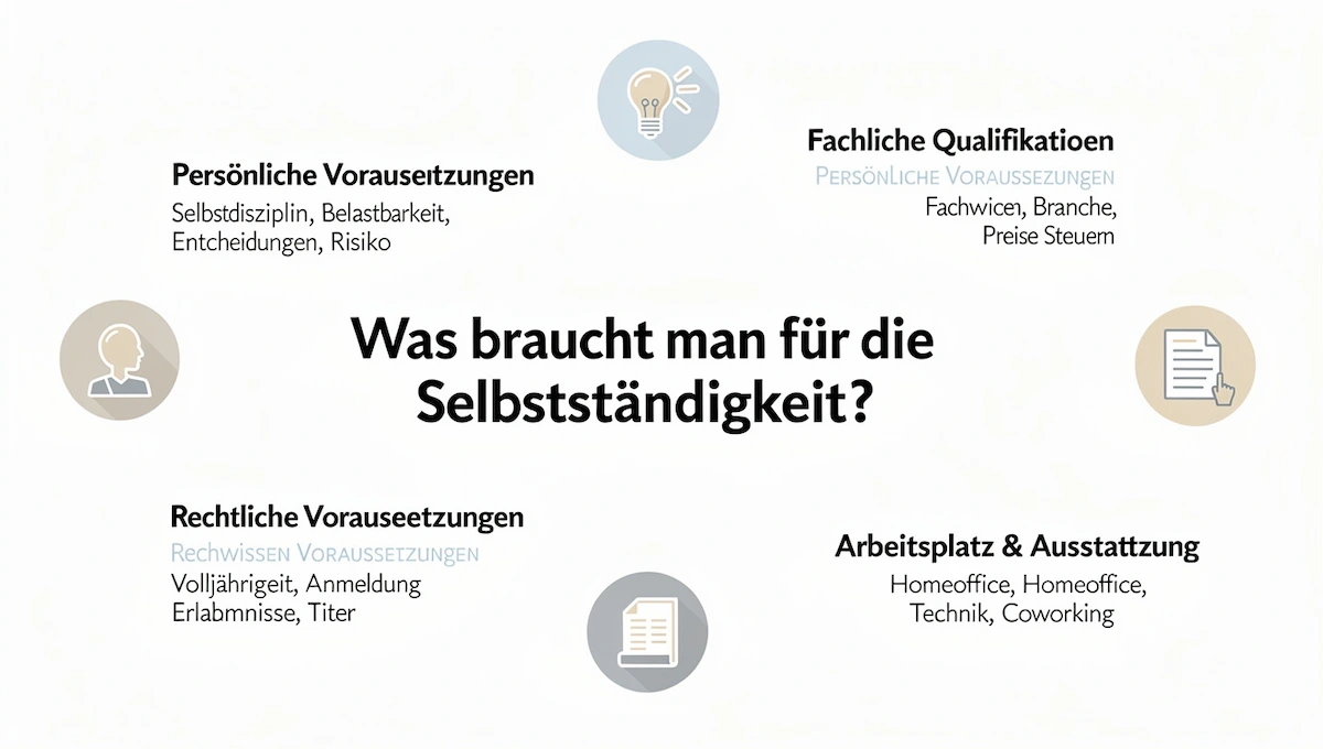 Was braucht man, um sich selbstständig zu machen