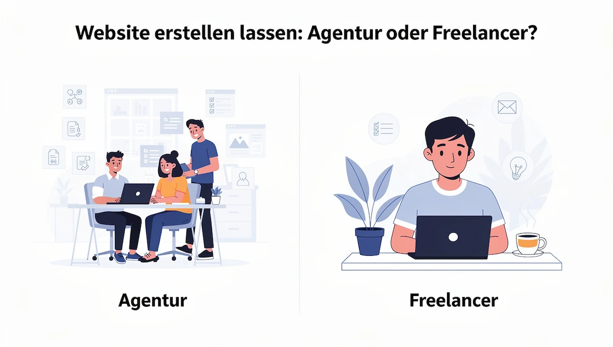 Website erstellen lassen Agentur oder Freelancer