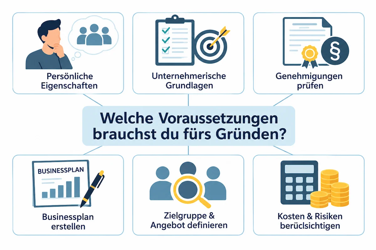 Welche Voraussetzungen brauchst du fürs Gründen