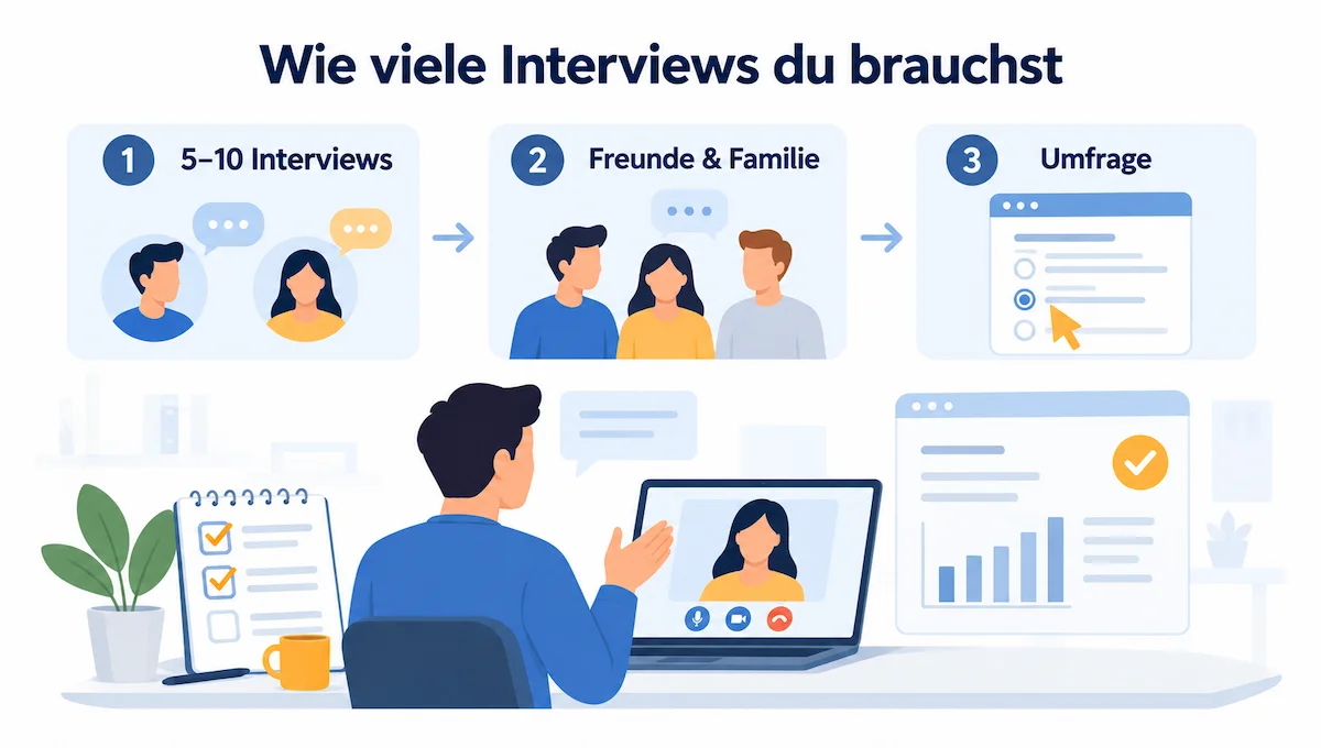 Wie viele Interviews du brauchst